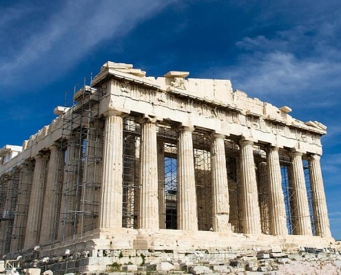 Parthenon at The Acropolis Hill, Athens Greece